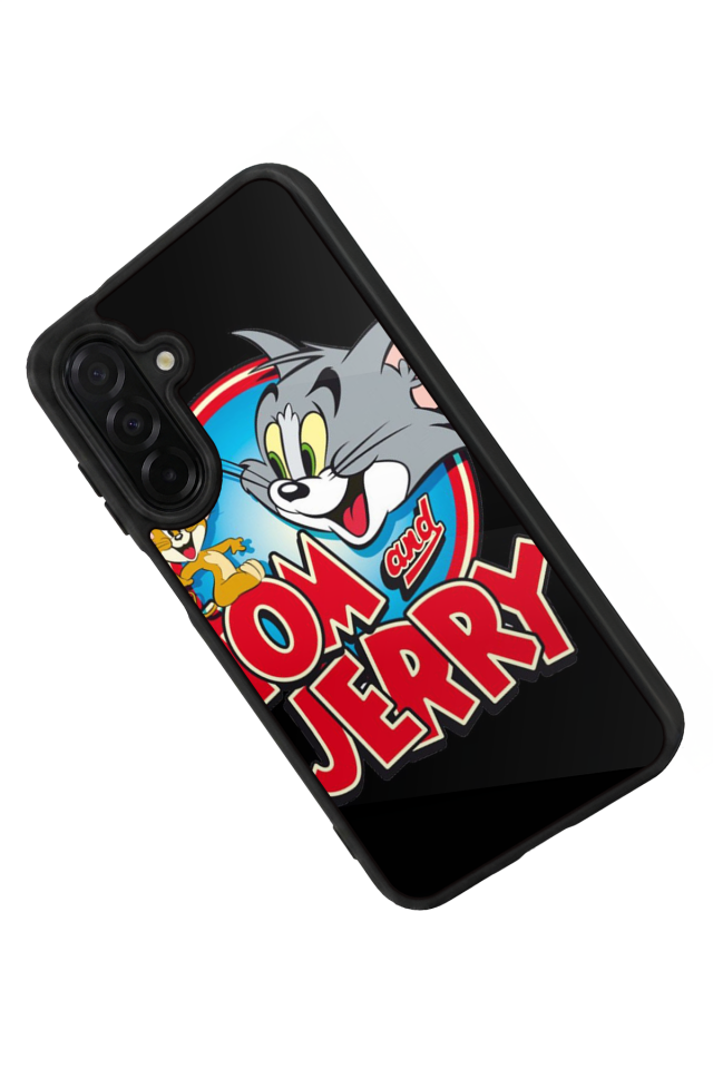 Samsung Galaxy A26 Uyumlu Tom And Jerry Tasarımlı Glossy Premium Kılıf