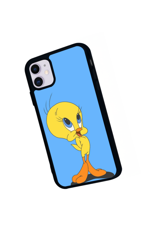 iPhone 11 Uyumlu Tweety Tasarımlı Glossy Premium Kılıf