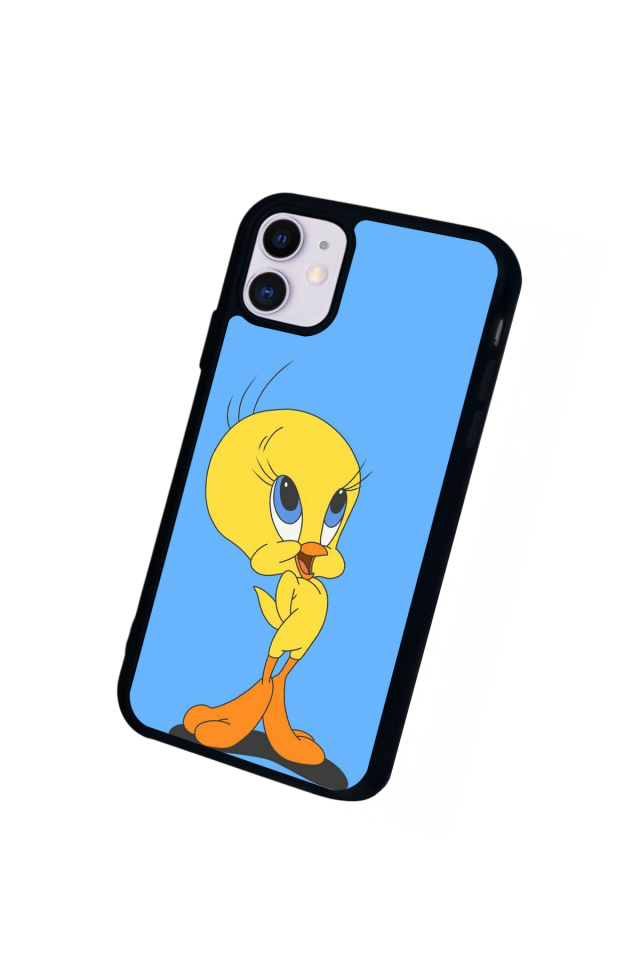 iPhone 11 Uyumlu Tweety Tasarımlı Glossy Premium Kılıf