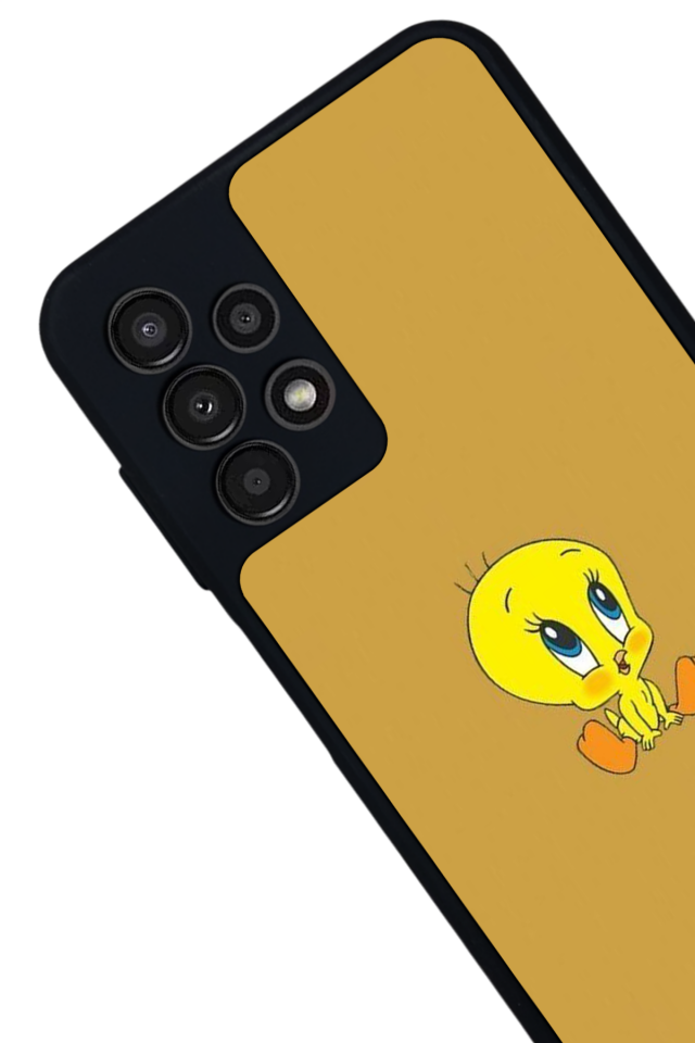 Samsung Galaxy A13 Uyumlu Tweety Tasarımlı Glossy Premium Kılıf