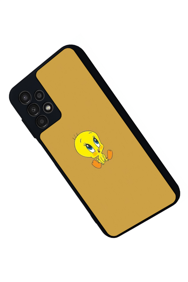 Samsung Galaxy A13 Uyumlu Tweety Tasarımlı Glossy Premium Kılıf