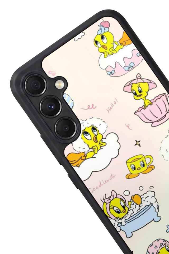 Samsung Galaxy M34 Uyumlu Tweety Tasarımlı Glossy Premium Kılıf