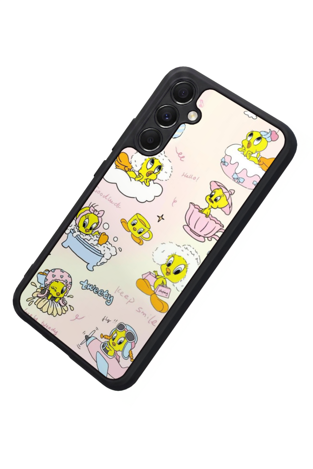 Samsung Galaxy M34 Uyumlu Tweety Tasarımlı Glossy Premium Kılıf