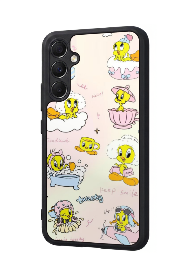 Samsung Galaxy M34 Uyumlu Tweety Tasarımlı Glossy Premium Kılıf