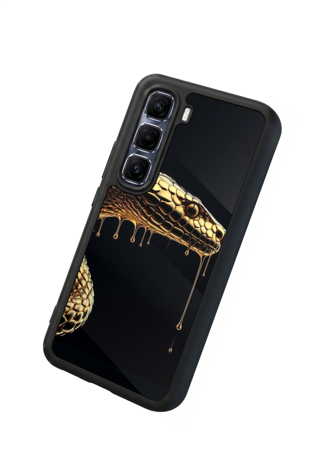 Infinix Hot 60 Pro Plus Uyumlu Yılan Tasarımlı Glossy Premium Kılıf