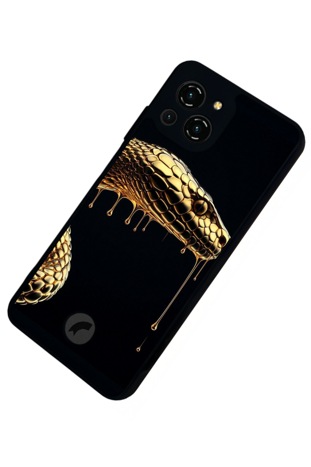 Reeder S23 Pro Max Uyumlu Yılan Tasarımlı Glossy Premium Kılıf