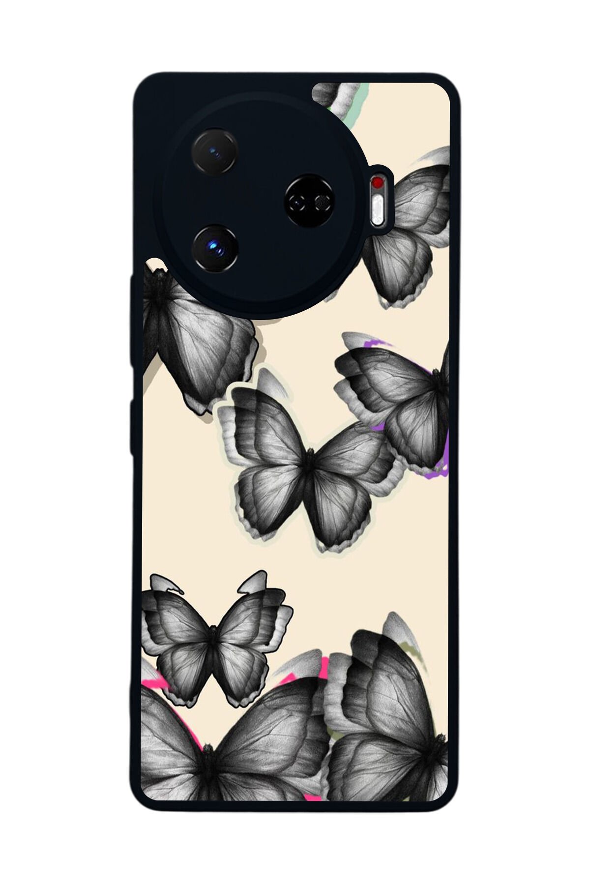 Tecno Camon 30 Pro Uyumlu Kelebek Tasarımlı Glossy Premium Kılıf