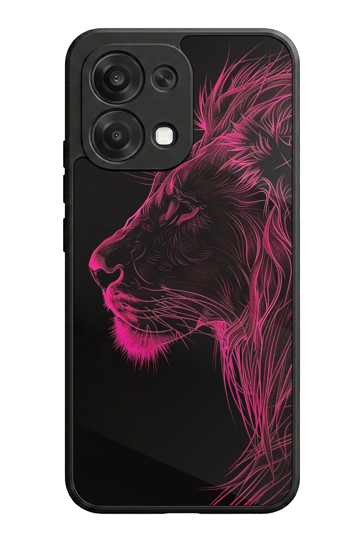 Oppo A6 Pro Uyumlu Aslan Tasarımlı Glossy Premium Kılıf