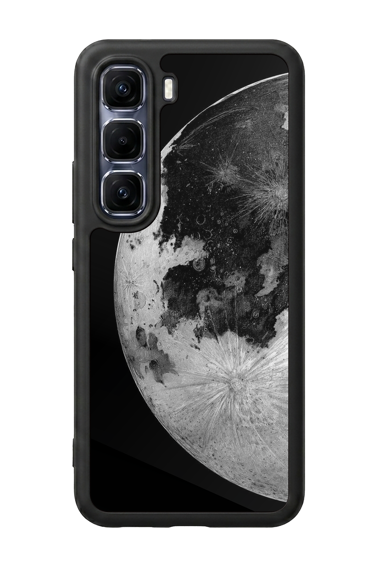 Infinix Hot 60 Pro Plus Uyumlu Ay Tasarımlı Glossy Premium Kılıf