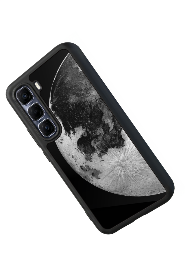 Infinix Hot 60 Pro Plus Uyumlu Ay Tasarımlı Glossy Premium Kılıf