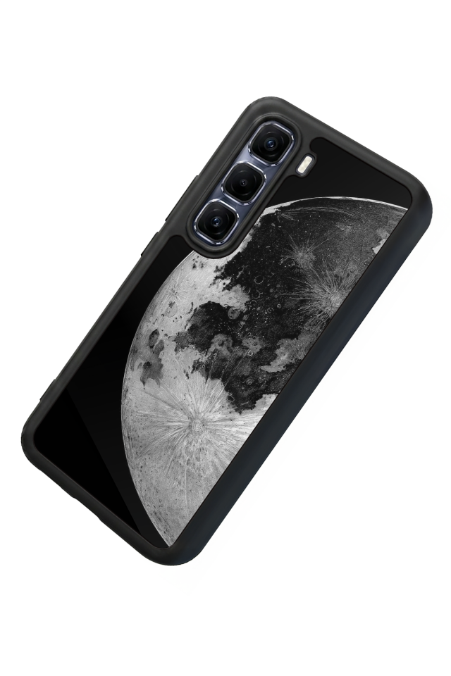 Infinix Hot 60 Pro Plus Uyumlu Ay Tasarımlı Glossy Premium Kılıf