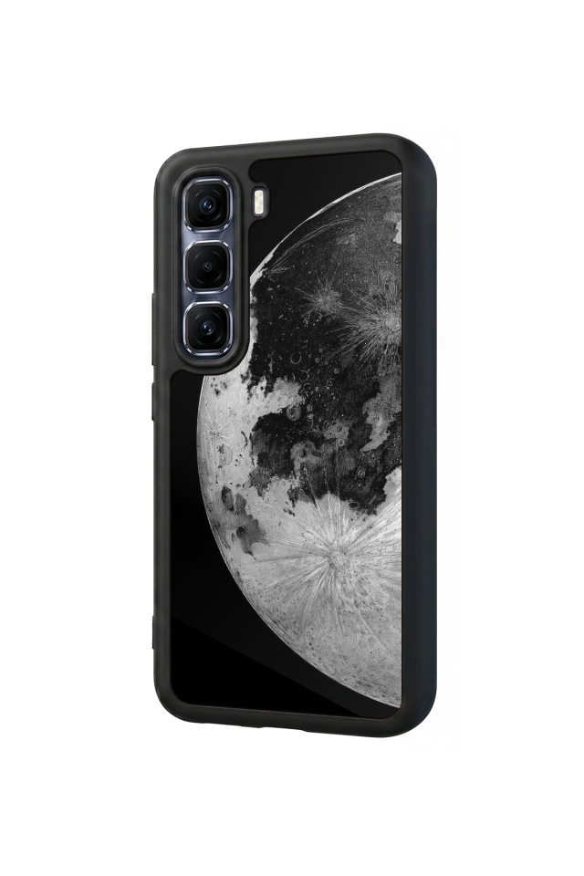 Infinix Hot 60 Pro Plus Uyumlu Ay Tasarımlı Glossy Premium Kılıf