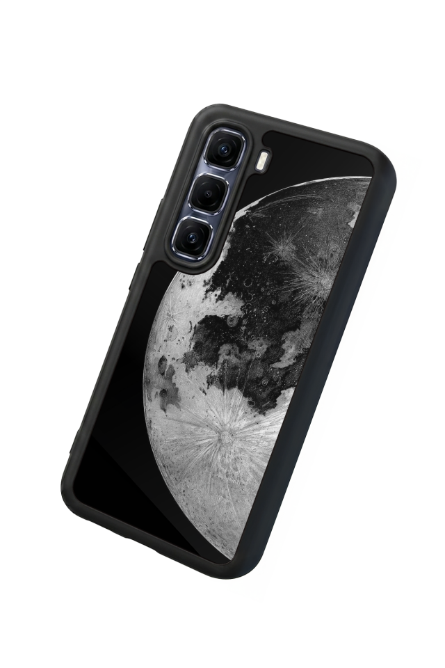 Infinix Hot 60 Pro Plus Uyumlu Ay Tasarımlı Glossy Premium Kılıf