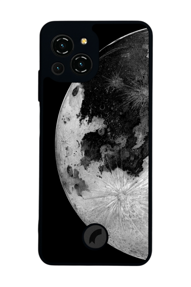 Reeder S23 Pro Max Uyumlu Ay Tasarımlı Glossy Premium Kılıf