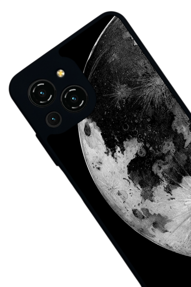 Reeder S23 Pro Max Uyumlu Ay Tasarımlı Glossy Premium Kılıf