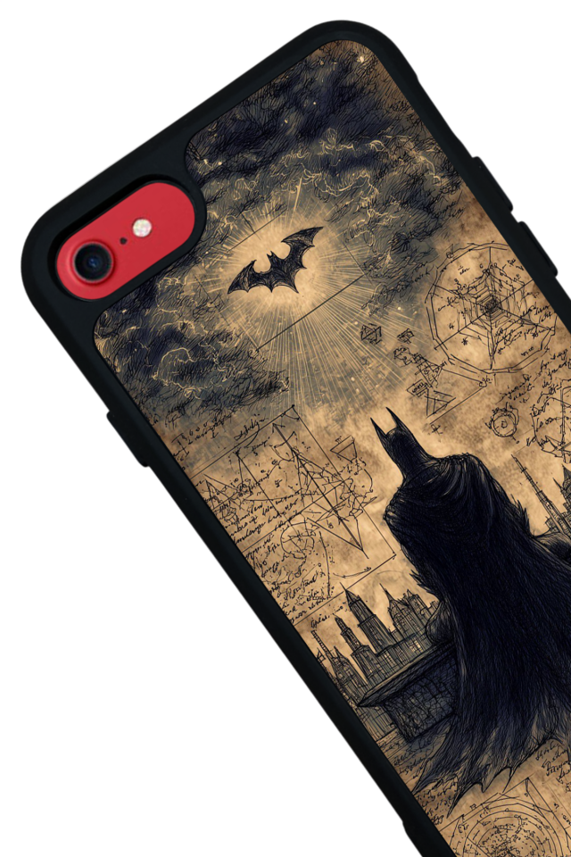 iPhone SE Uyumlu Batman Tasarımlı Glossy Premium Kılıf