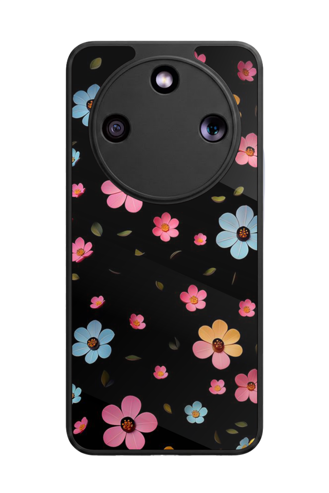 Honor Magic 8 Lite Uyumlu Cicek Tasarımlı Glossy Premium Kılıf