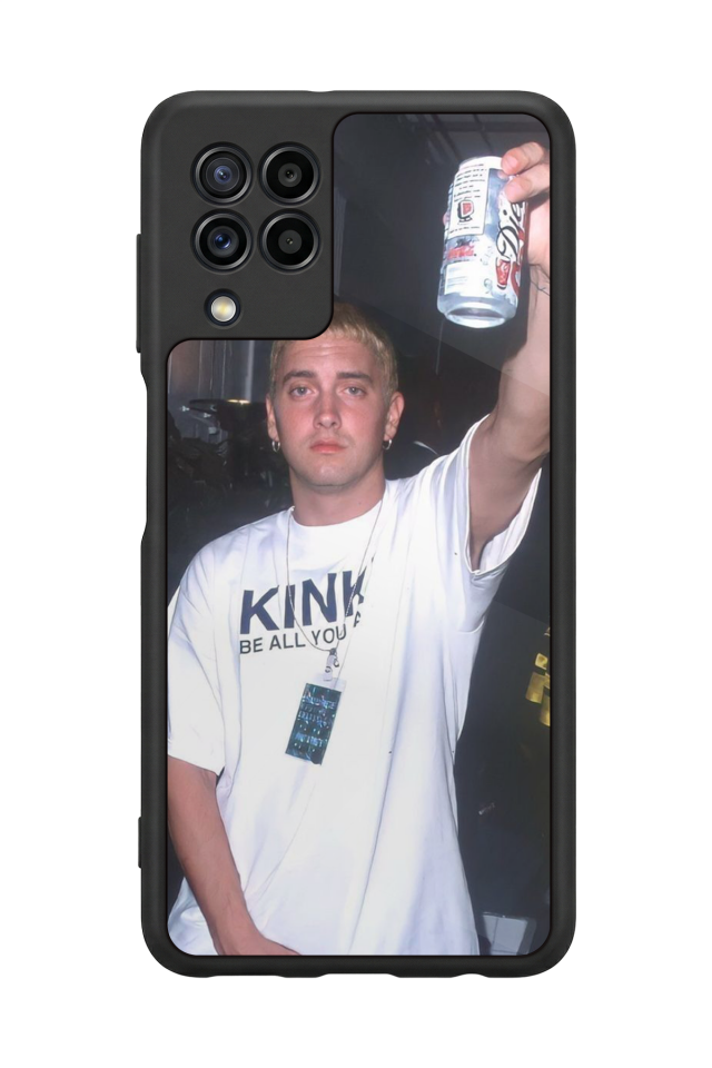 Samsung Galaxy M22 Uyumlu Eminem Tasarımlı Glossy Premium Kılıf