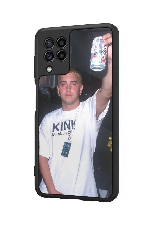 Samsung Galaxy M22 Uyumlu Eminem Tasarımlı Glossy Premium Kılıf