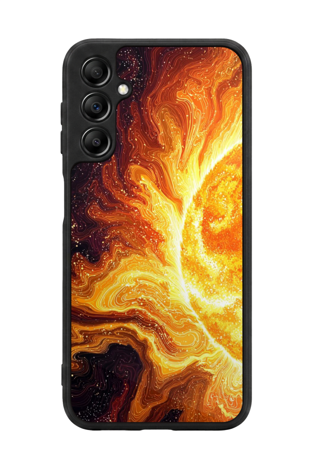 Samsung Galaxy A14 Uyumlu Güneş Tasarımlı Glossy Premium Kılıf