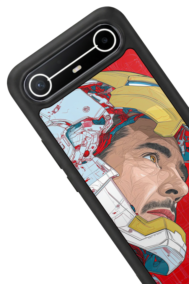 Tecno Spark Slim 5G Uyumlu Iron Man ( Demir Adam ) Tasarımlı Glossy Premium Kılıf