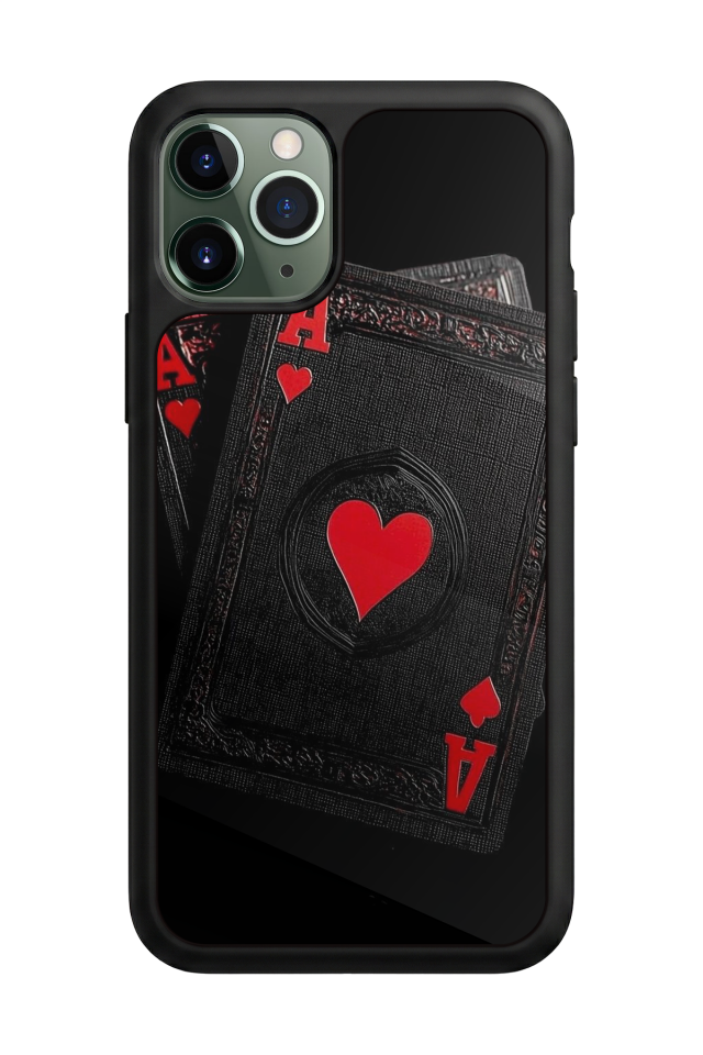 iPhone 11 Pro Max Uyumlu Kart Tasarımlı Glossy Premium Kılıf