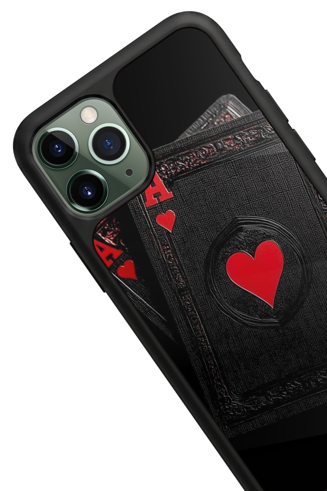 iPhone 11 Pro Max Uyumlu Kart Tasarımlı Glossy Premium Kılıf