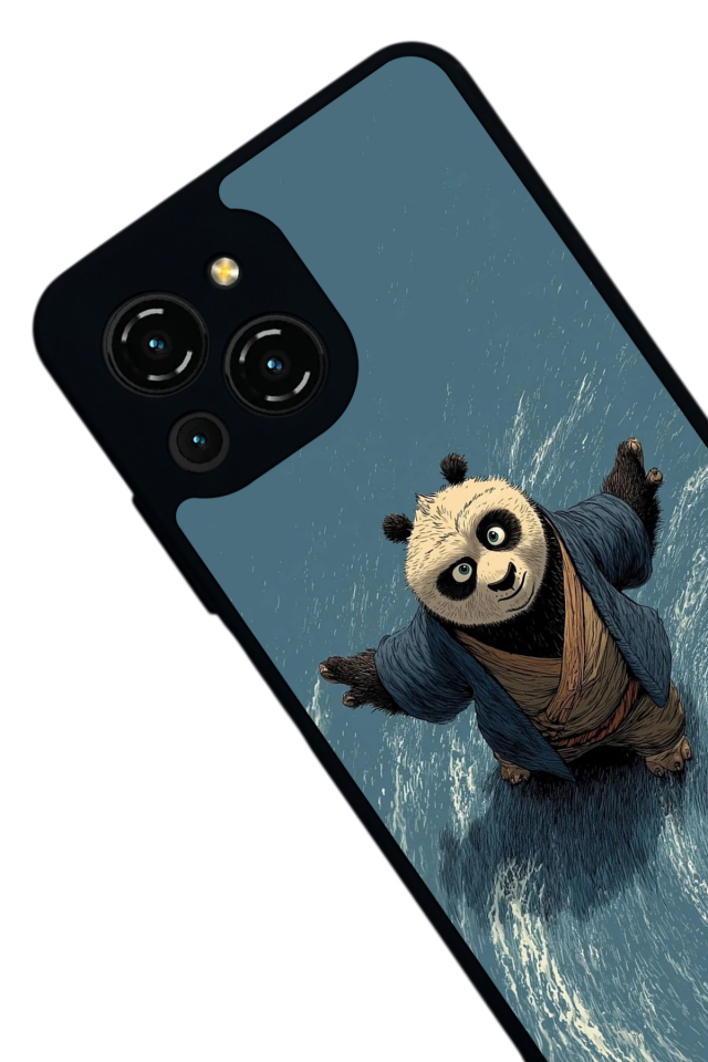 Reeder S23 Pro Max Uyumlu Kung Fu Panda Tasarımlı Glossy Premium Kılıf