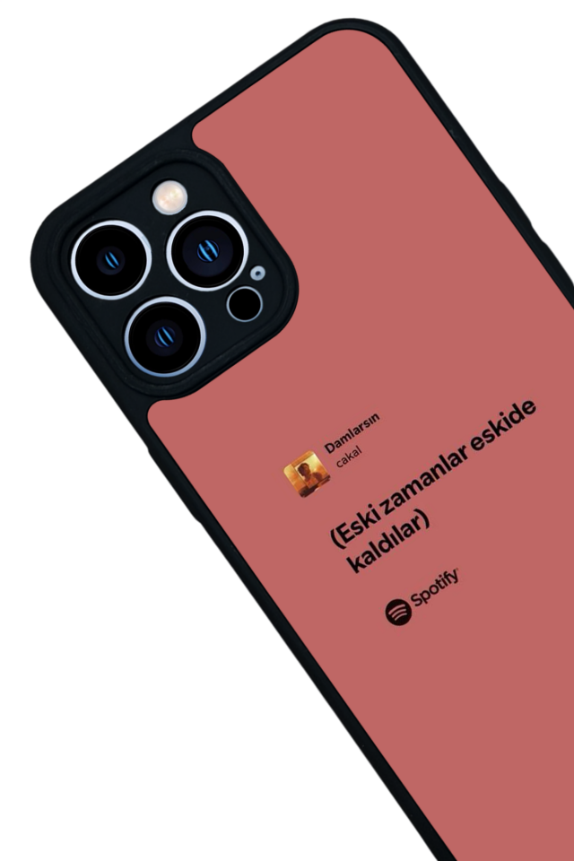 iPhone 12 Pro Max Uyumlu Sarki Sozleri Tasarımlı Glossy Premium Kılıf