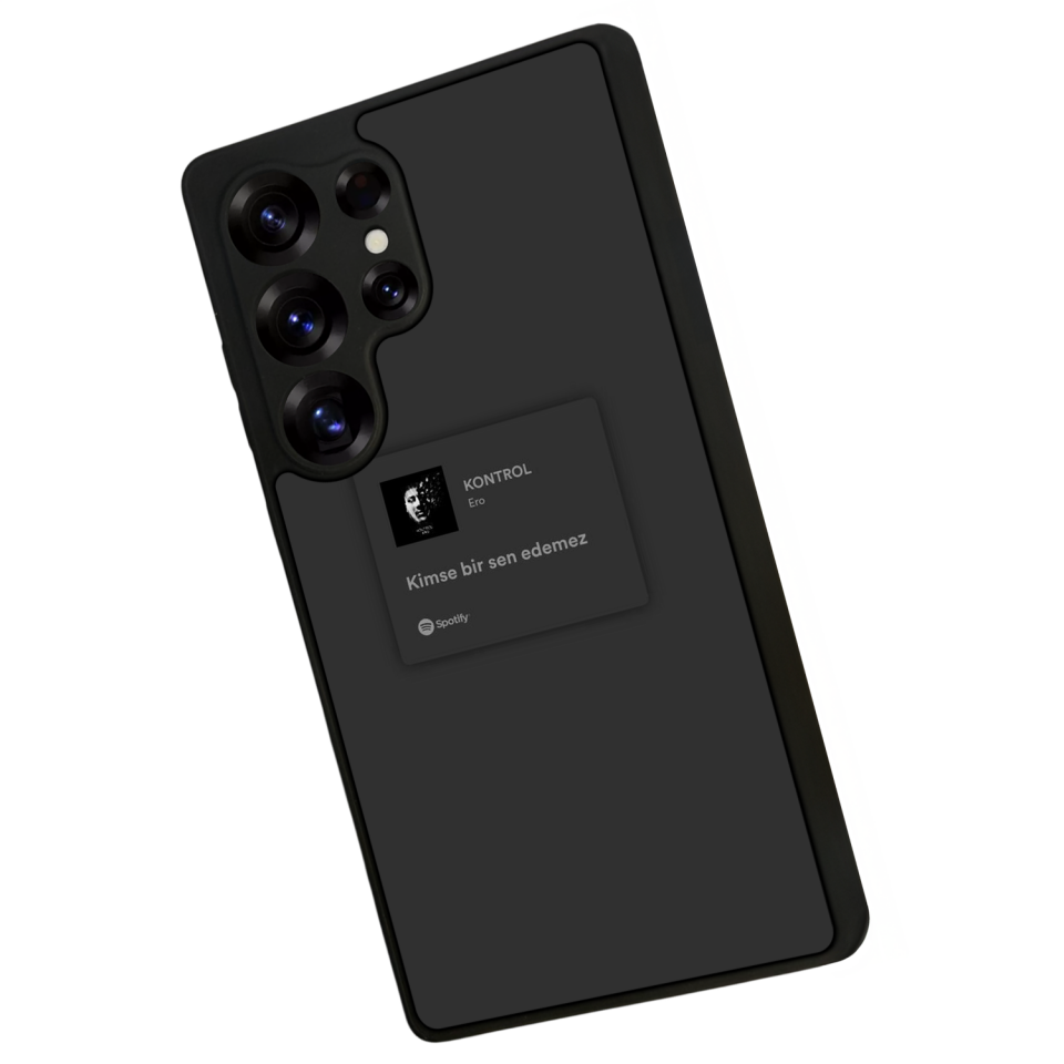 Samsung Galaxy S25 Ultra Uyumlu Sarki Sozleri Tasarımlı Glossy Premium Kılıf