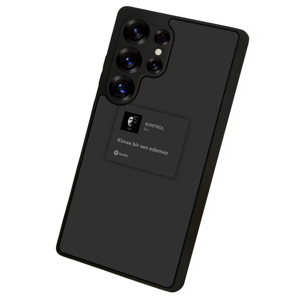 Samsung Galaxy S25 Ultra Uyumlu Sarki Sozleri Tasarımlı Glossy Premium Kılıf