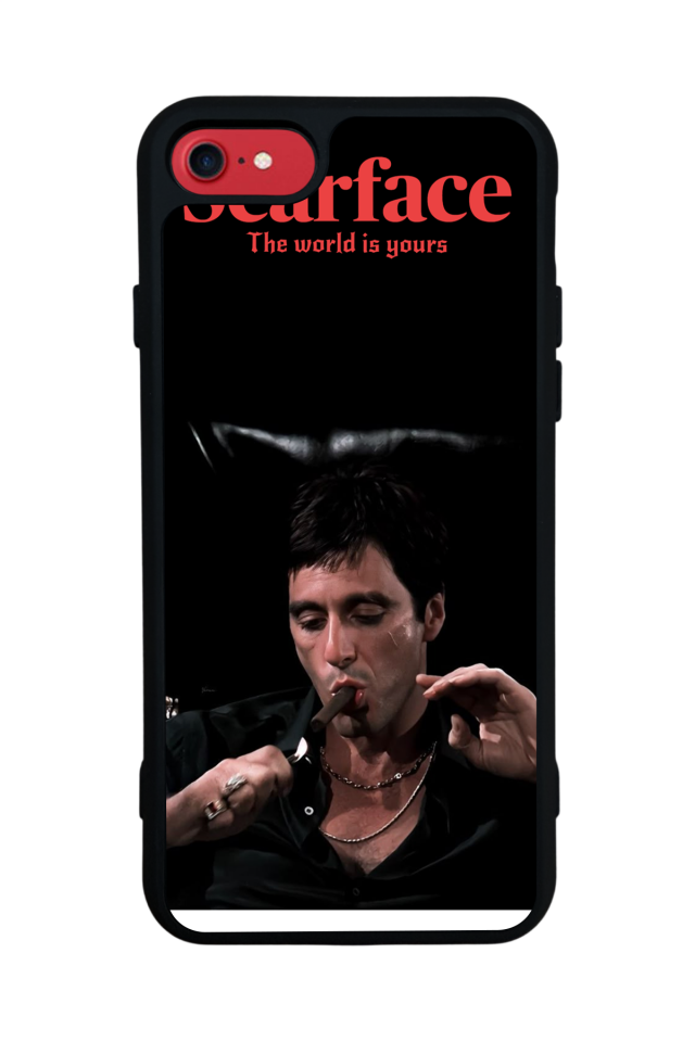 iPhone 7 Uyumlu Scarface Tasarımlı Glossy Premium Kılıf