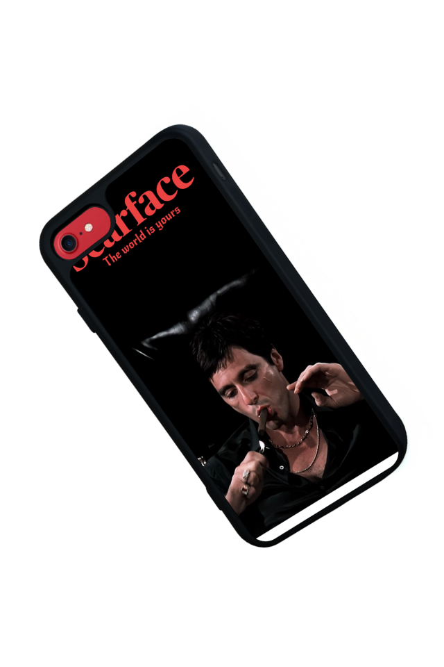 iPhone 7 Uyumlu Scarface Tasarımlı Glossy Premium Kılıf