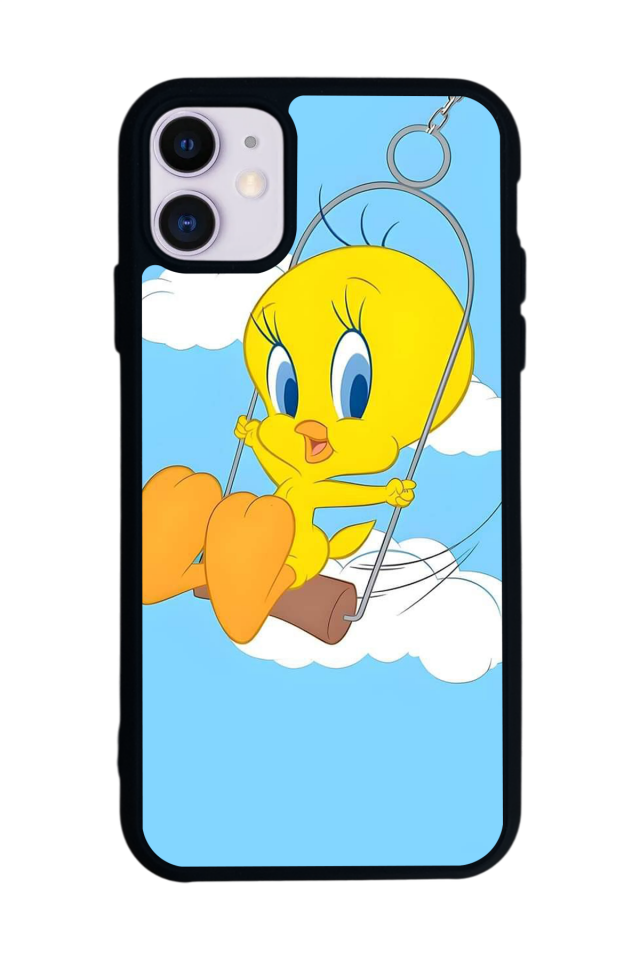 iPhone 11 Uyumlu Tweety Tasarımlı Glossy Premium Kılıf