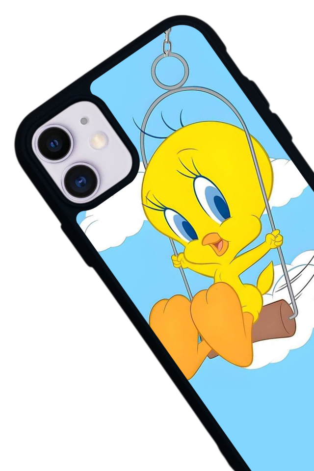 iPhone 11 Uyumlu Tweety Tasarımlı Glossy Premium Kılıf