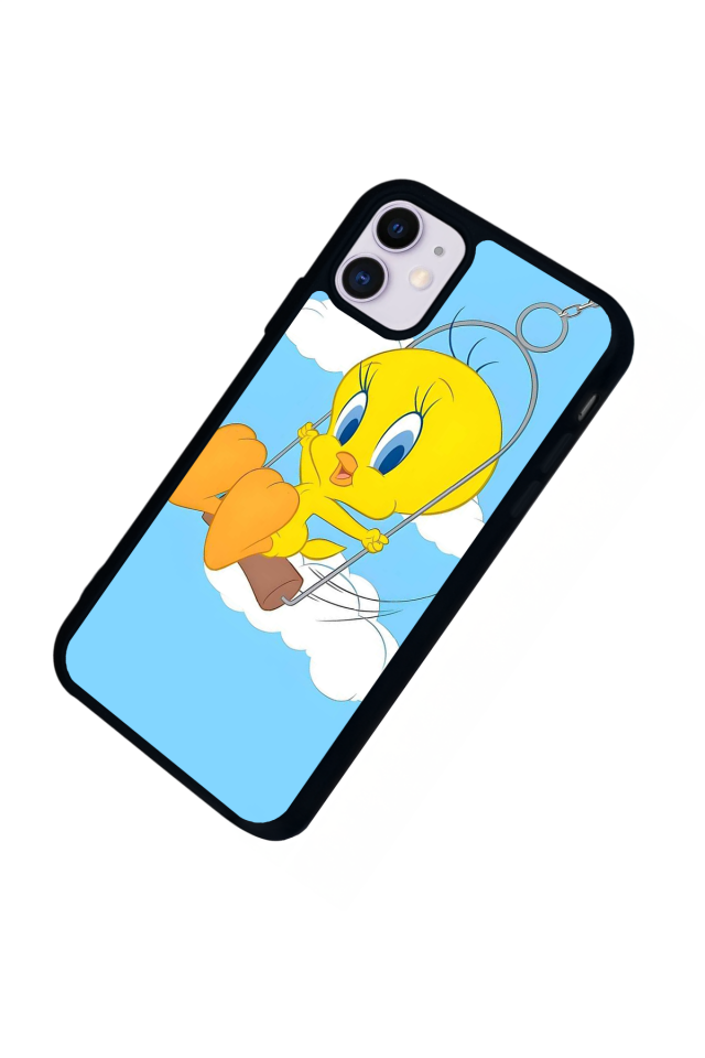 iPhone 11 Uyumlu Tweety Tasarımlı Glossy Premium Kılıf