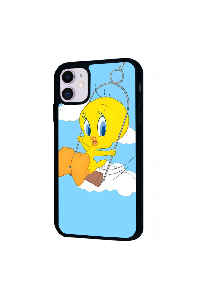 iPhone 11 Uyumlu Tweety Tasarımlı Glossy Premium Kılıf