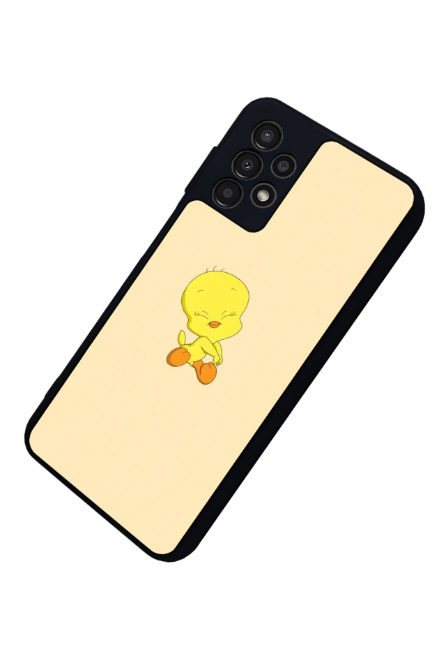 Samsung Galaxy A13 Uyumlu Tweety Tasarımlı Glossy Premium Kılıf