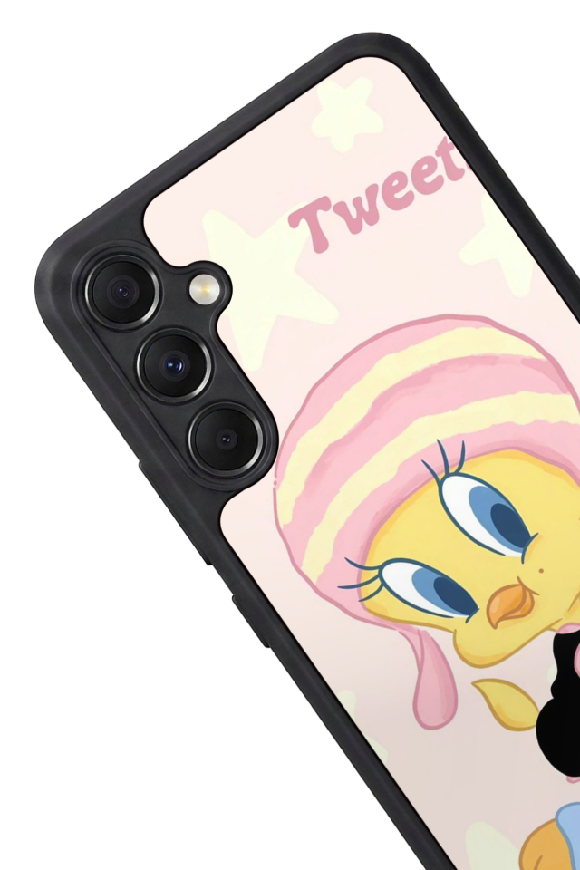 Samsung Galaxy M34 Uyumlu Tweety Tasarımlı Glossy Premium Kılıf
