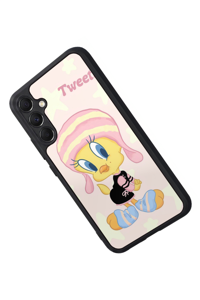Samsung Galaxy M34 Uyumlu Tweety Tasarımlı Glossy Premium Kılıf