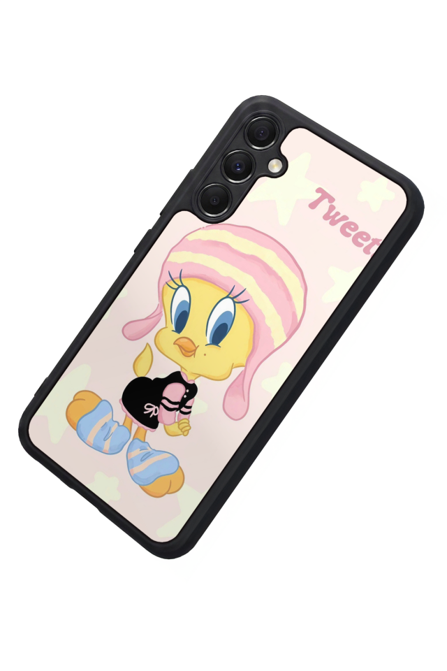 Samsung Galaxy M34 Uyumlu Tweety Tasarımlı Glossy Premium Kılıf