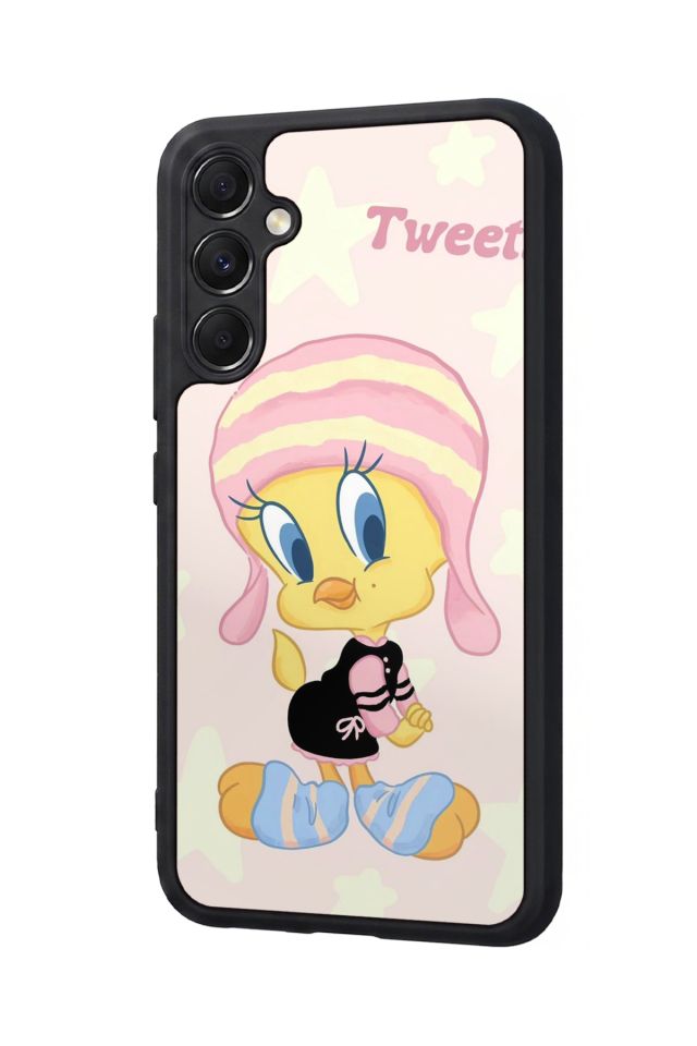 Samsung Galaxy M34 Uyumlu Tweety Tasarımlı Glossy Premium Kılıf