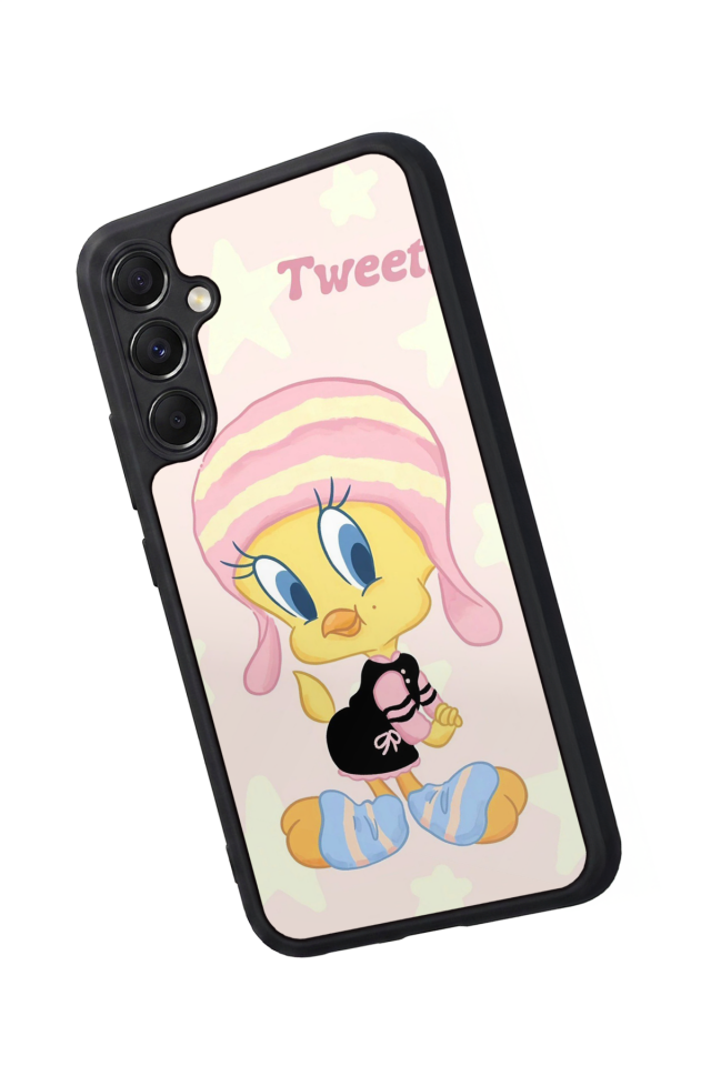 Samsung Galaxy M34 Uyumlu Tweety Tasarımlı Glossy Premium Kılıf