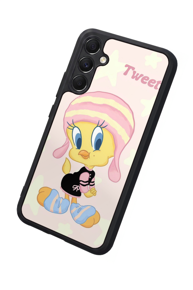 Samsung Galaxy M34 Uyumlu Tweety Tasarımlı Glossy Premium Kılıf