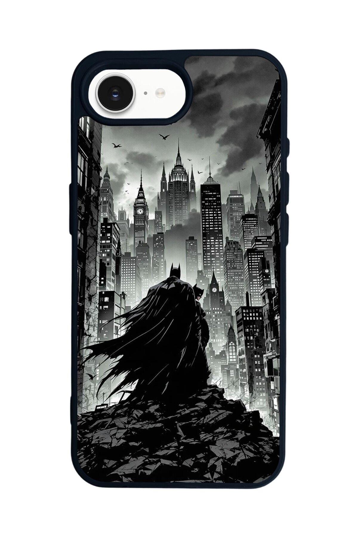iPhone 16E Uyumlu Batman Tasarımlı Glossy Premium Kılıf