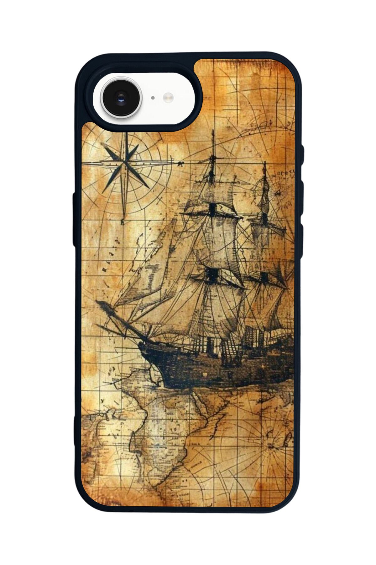 iPhone 16E Uyumlu Korsan Tasarımlı Glossy Premium Kılıf