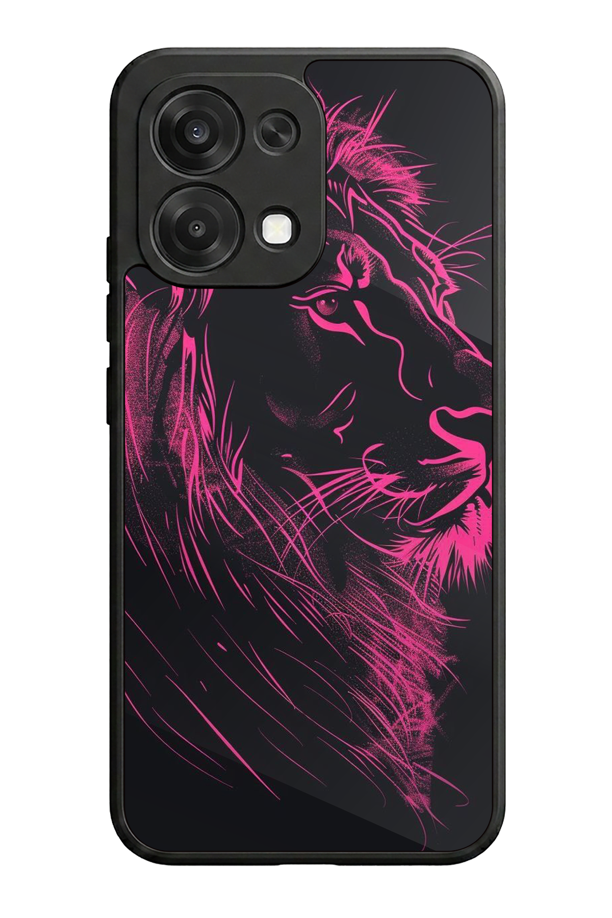 Oppo A6 Pro Uyumlu Aslan Tasarımlı Glossy Premium Kılıf