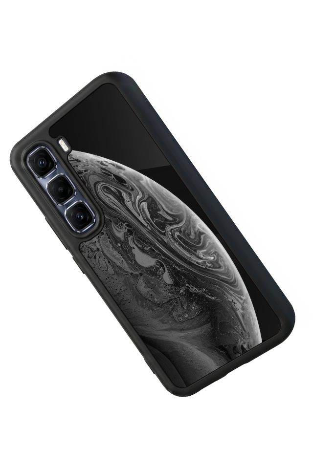 Infinix Hot 60 Pro Plus Uyumlu Ay Tasarımlı Glossy Premium Kılıf