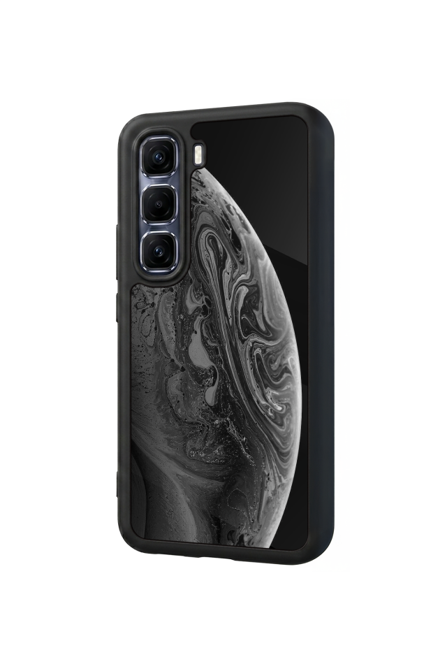 Infinix Hot 60 Pro Plus Uyumlu Ay Tasarımlı Glossy Premium Kılıf