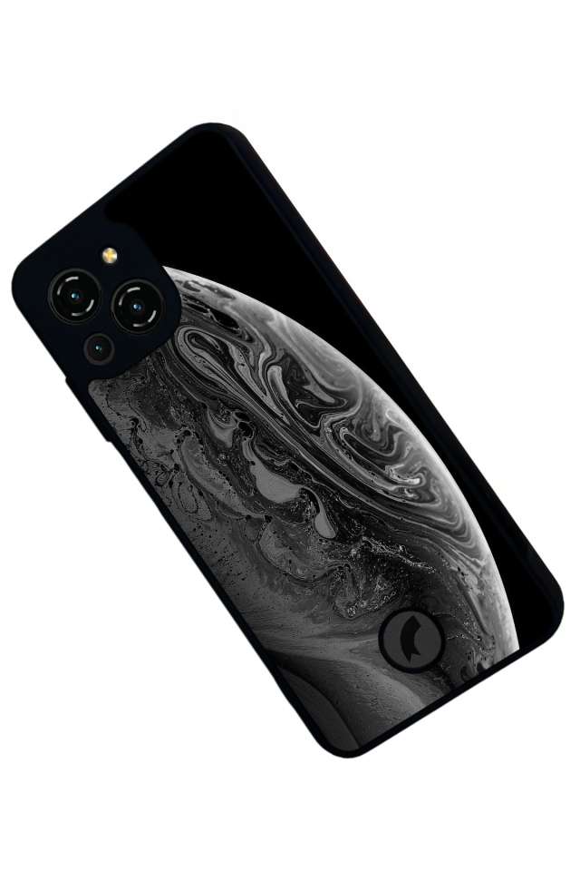 Reeder S23 Pro Max Uyumlu Ay Tasarımlı Glossy Premium Kılıf